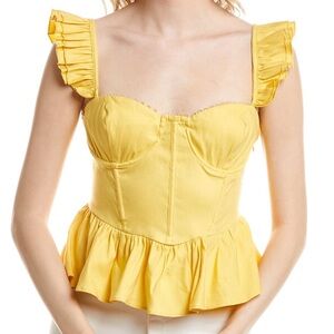 NWT Astr The Label Baylin Peplum Top